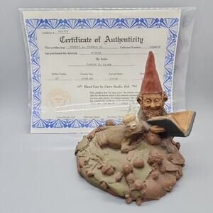 1989 Tom Clark Gnome HENSON Figurine with COA Frog Jim 5in Prince Kermit